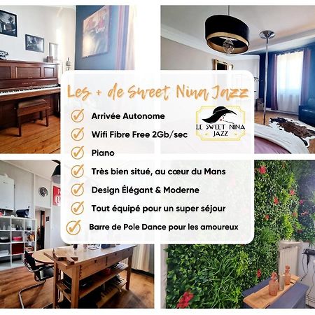 Sweet Nina Jazz Appartement Pour 5 Voyageurs, Situe A La Place De La Republique, Avec Parking Et Lit Queen Size Le Mans Exteriör bild