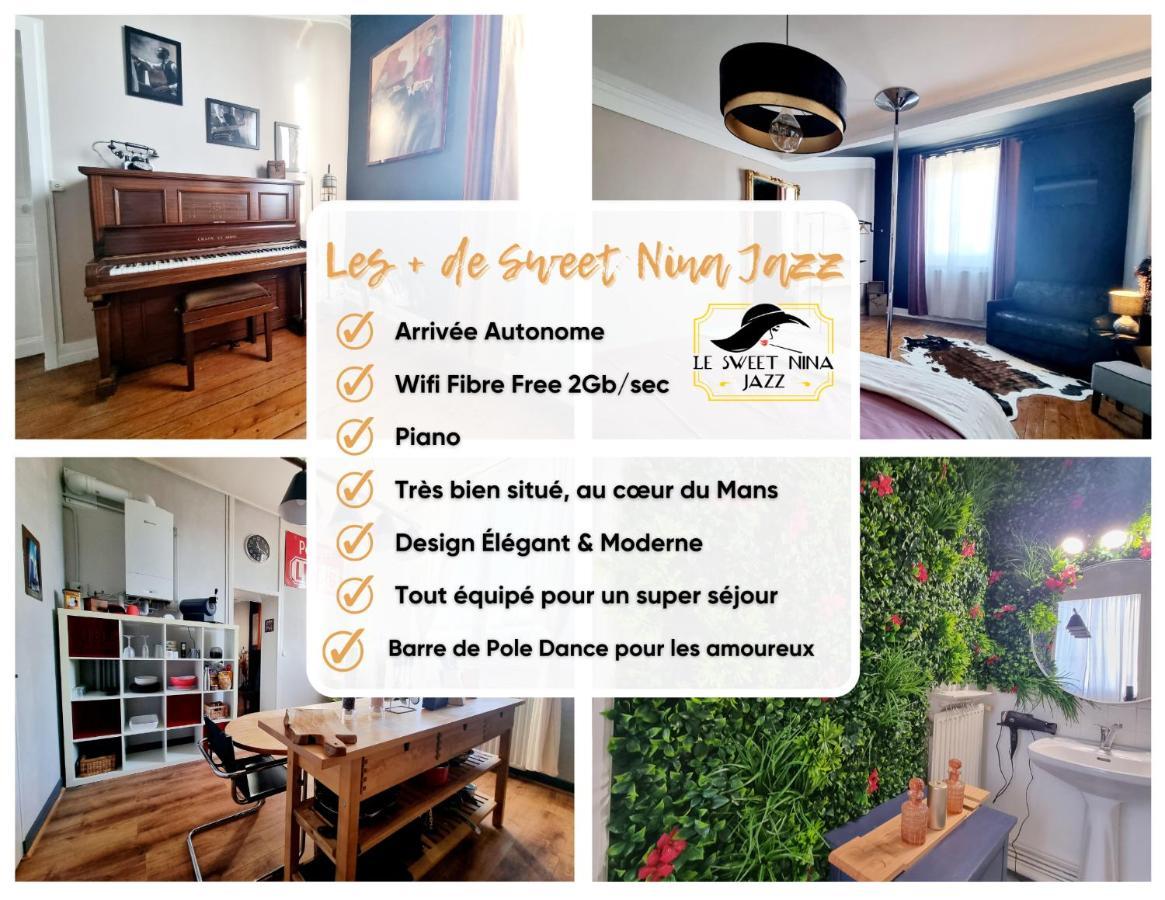 Sweet Nina Jazz Appartement Pour 5 Voyageurs, Situe A La Place De La Republique, Avec Parking Et Lit Queen Size Le Mans Exteriör bild